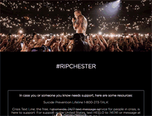 Tablet Screenshot of chester.linkinpark.com
